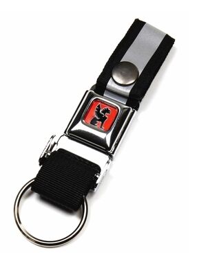 Mini Buckle Key Chain - Silver